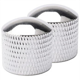 2 Knob Pressão Metal Cromado Guitarra Contra Baixo Strinberg