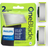 2 Lâminas Philips Oneblade Onebladepro Para