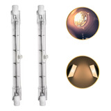 2 Lampada Halogena Palito 1000w 230v Filmagem Fotografia