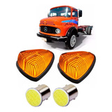 2 Lanterna Cabine Teto Coruja Caminhão Mb 1113 1313 1513 Led