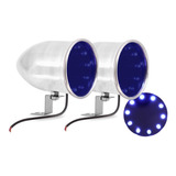 2 Lanterna Corujinha Cabine Caminhão Led Azul