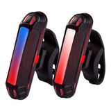 2 Lanterna Sinalizador Pisca Traseira Bike Led Recarregável