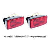 2 Lanterna Traseira Freio Vermelha Trator Yanmar Yb40 52080
