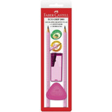 2 Lápis Faber Triangular Rosa N 2 1 Apontador 1 Borracha