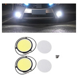2 Led Chip Redondo Cob Flexível Drl Efeito Xenon 12v 6000k