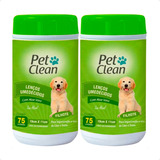 2 Lenço Umedecido Pet Clean Para