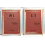 2 Livros De Partituras Bach Il Clavicembalo Ben Temperato Vol 1 Vol 2 Ricordi