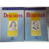 2 Livros Os Pensadores Nova Cultural Descartes E Heidegger A529