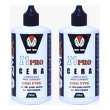 2 Lubrificantes Cera Bicicleta Z1 Pro Zmex Ptfe Seco 200ml