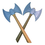 2 Machado Medieval Guerreiro Brinquedo Caçador Lenhador