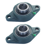 2 Mancal Oval Flange Rolamento Ucfl205 14 P Eixo 7 8 Uc