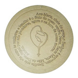 2 Mandala Oração Ave Maria 33 5 Cm Mdf Cru Religioso