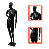 2 Manequim Feminino Preto Pose Completo 3 Braços De Plástico