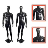 2 Manequim Masculino Branco De Plástico Branco Cabeça De Ovo