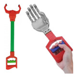 2 Mão Biônica Mecânica Brinquedo Infantil Garra Pegador Braç