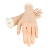 2 Mãos Prática Flexível Com Unhas Para Manicure Exibição