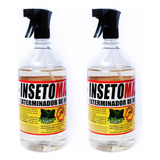 2 Mata Insetos Percevejos Lacraias 100 Natural 500 Ml Cada
