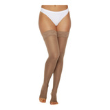 2 Meias 18 21 Mmhg 7 8 Renda Silicone Sem Ponteira Feminina