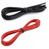 2 Metros De Fio Silicone 16awg 1 Mt Preto 1mt Vermelho