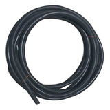 2 Metros Mangueira Silicone Preta 10 X 6mm