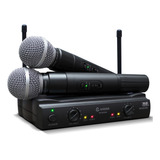 2 Microfone Sem Fio Profissional Uhf 2 Canal Dinamico 16 Khz