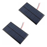 2 Mini Painel Placa Solar 12v 1 5w P Ionizador De Piscina