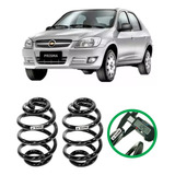 2 Mola Traseira Reforçada Gnv Gás Prisma 2009 2010 2011 2012
