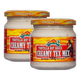 2 Molho Creamy Tex Mex Sour Cream Dip Cantina Mexicana 190g