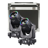 2 Moving Beam 8r 250w Light Philips Lcd C case Par Fita Led