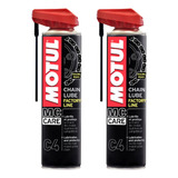 2 Óleos Lubrificante Graxa Corrente C4 Factoryline Motul