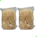 2 Pacotes De Palha Decorativa 30g P Cestas Caixas Presente