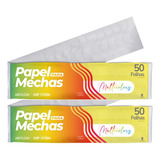 2 Pacotes Papel Para Mechas Multicolors A 11x47cm 100 Folhas