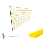 2 Painel Canaletado Branco C Canaleta 90x90 50 Gancho 15