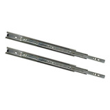 2 Par Corrediça Telescópica De Gaveta 40cm Trilho Light 30kg