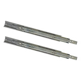 2 Par Corrediça Telescópica Reforçada Amortecedor Soft 450mm
