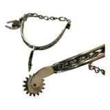 2 Par Espora Inox Torcida Cutuqueira Muladeiro Brind Correia