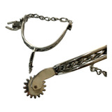 2 Par Espora Inox Torcida Cutuqueira Muladeiro Brind Correia