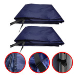 2 Paredes Fechamento Lateral Gazebo P Tenda Azul 3x3