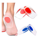 2 Pares De Palmilha Gel Ortopédica Anti Impacto Calcanheira