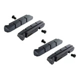 2 Pares Refil Para Sapata De Freio Shimano Dura ace Ultegra 105 R55c4 Preto