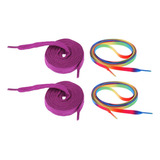 2 Pares Rolo Inline Cadarços De Skate Patins Cordas Sapato