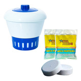 2 Pastilha De Cloro Piscina Clorador Flutuador Margarida
