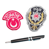 2 Patch Emblemas Escudo Tecido Polícia