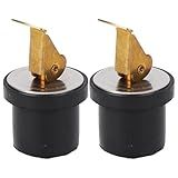 2 PCS 19mm Livewell Dreno Plug Tipo De Compressão De Latão 7 8in Plug De Drenagem Marinha Para Livewell Sink Transom Baitwell