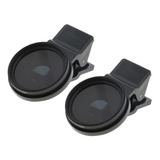 2 Pcs 37mm Polarizada Lente Circular Filtro Telefone