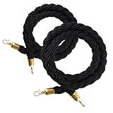 2 PCS 4 9 Pés Cordas Pretas De Controle De Multidão Para Divisor De Fila Controle De Multidão De Celebração Do Hotel