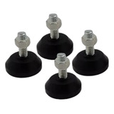 2 Pçs Amortecedor Pé Nivelador Sapata Borracha Parafuso 1 4