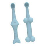 2 Pçs Cão Gato Escova De Dentes Gatinho Macio Silicone