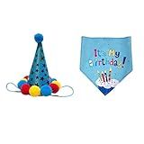 2 Pçs Chapéu De Cachorro Com Bandana Coroa Triângulo Cão Festa Chapéu De Aniversário Cão Moda Pet Cão Gato Chapéu Para Pet Filhote Gato Decoração De Aniversário Fantasias Para Animais De Estimação Acessórios Para Todas As Estações Chapéu Para Cães