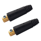 2 Pcs Conector Engate Rápido Fêmea 9mm Cabo Solda 10 A 25mm